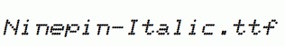 Ninepin-Italic.ttf