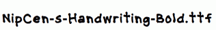NipCen-s-Handwriting-Bold.ttf