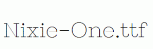 Nixie-One.ttf