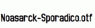 Noasarck-Sporadico.otf