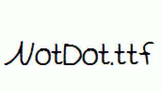 NotDot.ttf