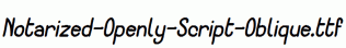 Notarized-Openly-Script-Oblique.ttf
