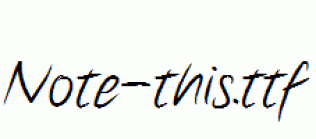 Note-this.ttf