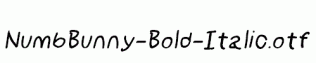 NumbBunny-Bold-Italic.otf