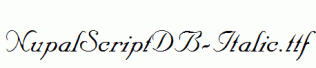 NupalScriptDB-Italic.ttf