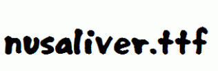 nusaliver.ttf