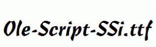 Ole-Script-SSi.ttf