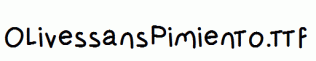 OlivessansPimiento.ttf