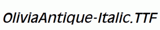 OliviaAntique-Italic.ttf