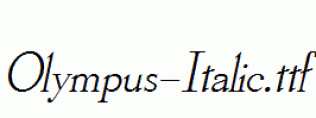 Olympus-Italic.ttf