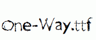 One-Way.ttf