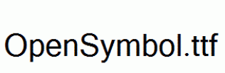 OpenSymbol.ttf
