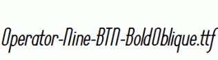 Operator-Nine-BTN-BoldOblique.ttf
