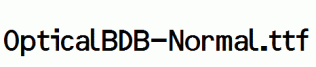 OpticalBDB-Normal.ttf