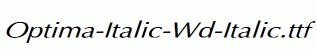 Optima-Italic-Wd-Italic.ttf