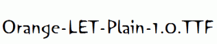 Orange-LET-Plain-1.0.ttf