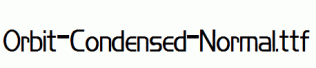 Orbit-Condensed-Normal.ttf