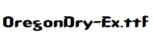 OregonDry-Ex.ttf