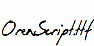 OrenScript.ttf