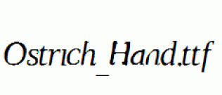 Ostrich_Hand.ttf