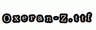 Oxeran-Z.ttf