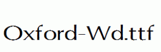 Oxford-Wd.ttf