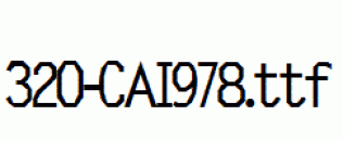 fonts 320-CAI978.ttf