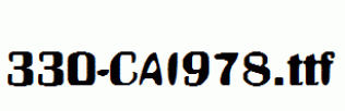 fonts 330-CAI978.ttf