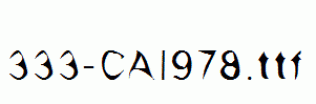 fonts 333-CAI978.ttf
