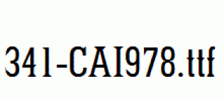 fonts 341-CAI978.ttf