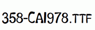 fonts 358-CAI978.ttf