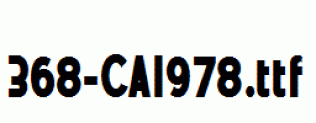 fonts 368-CAI978.ttf
