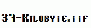 fonts 37-Kilobyte.ttf