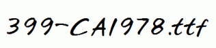 fonts 399-CAI978.ttf