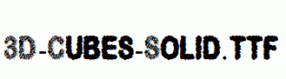 fonts 3D-Cubes-Solid.ttf