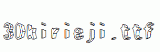 fonts 3Dkirieji.ttf