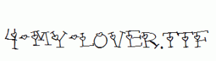 fonts 4-my-lover.ttf