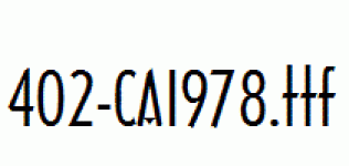 fonts 402-CAI978.ttf