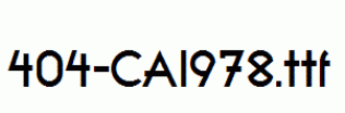 fonts 404-CAI978.ttf