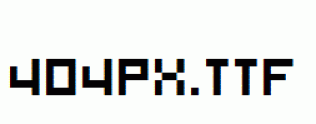 fonts 404px.ttf