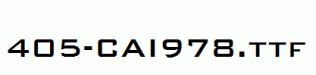 fonts 405-CAI978.ttf