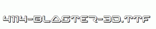 fonts 4114-Blaster-3D.ttf