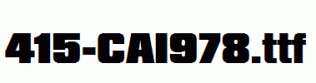 fonts 415-CAI978.ttf