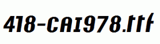 fonts 418-CAI978.ttf