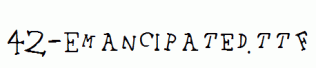 fonts 42-Emancipated.ttf