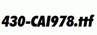 fonts 430-CAI978.ttf