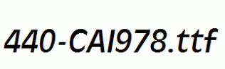 fonts 440-CAI978.ttf