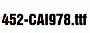 fonts 452-CAI978.ttf