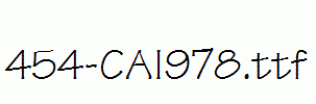fonts 454-CAI978.ttf