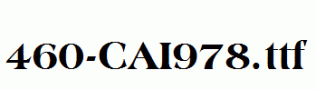 fonts 460-CAI978.ttf